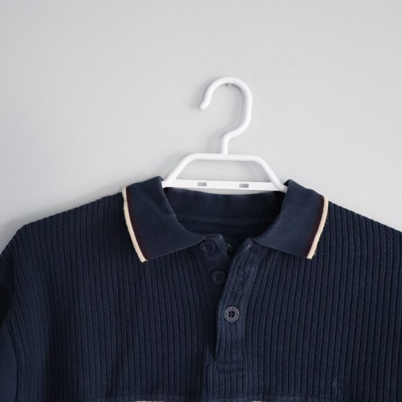 Arnold Palmer Mens Blue Sz S Polo Ribbed Pullover Collared Comfy Sweater - Picture 4 of 10